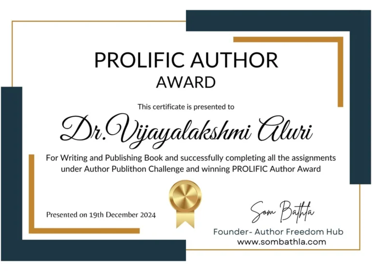 Profilic Author Award