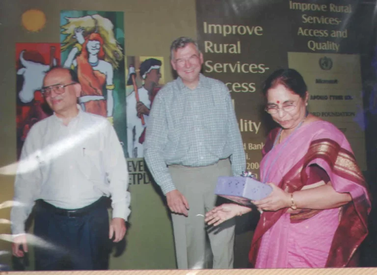 Receiving Memento as Winner of World Bank Competition from Regional Vice President